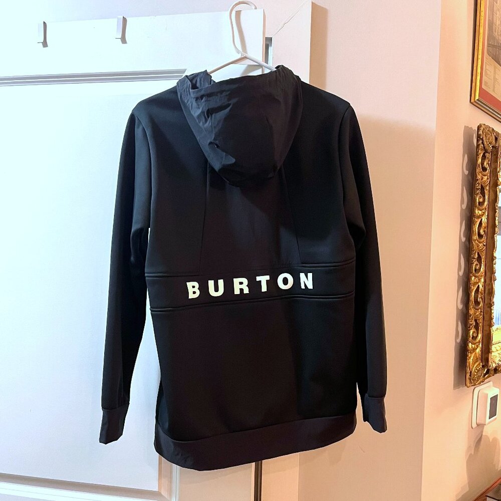 Burton Black DA NANG Half Zip Hooded Pullover Men's Jacket - Medium